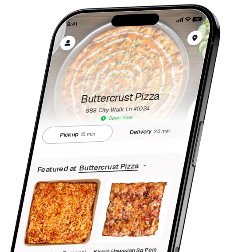 Buttercrust Pizza app preview